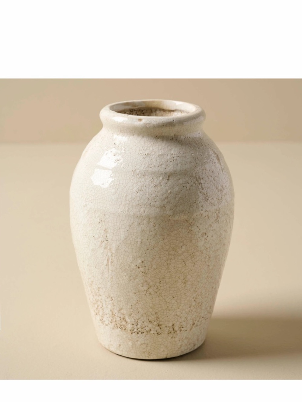 Magnolia Marie Distressed Crackle Vase